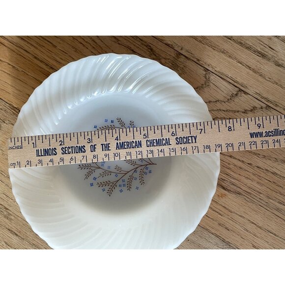 Set Of 4 Vintage Termocrisa Mexican Milk Glass Bowls With Floral Design - Picture 7 of 8